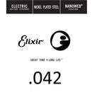 Elixir Electric Guitar Strings - Nanoweb (Single String)