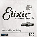 Elixir Acoustic 80/20 Bronze Guitar Strings - Polyweb (Single String)