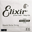 Elixir Acoustic 80/20 Bronze Guitar Strings - Polyweb (Single String)