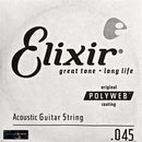 Elixir Acoustic 80/20 Bronze Guitar Strings - Polyweb (Single String)