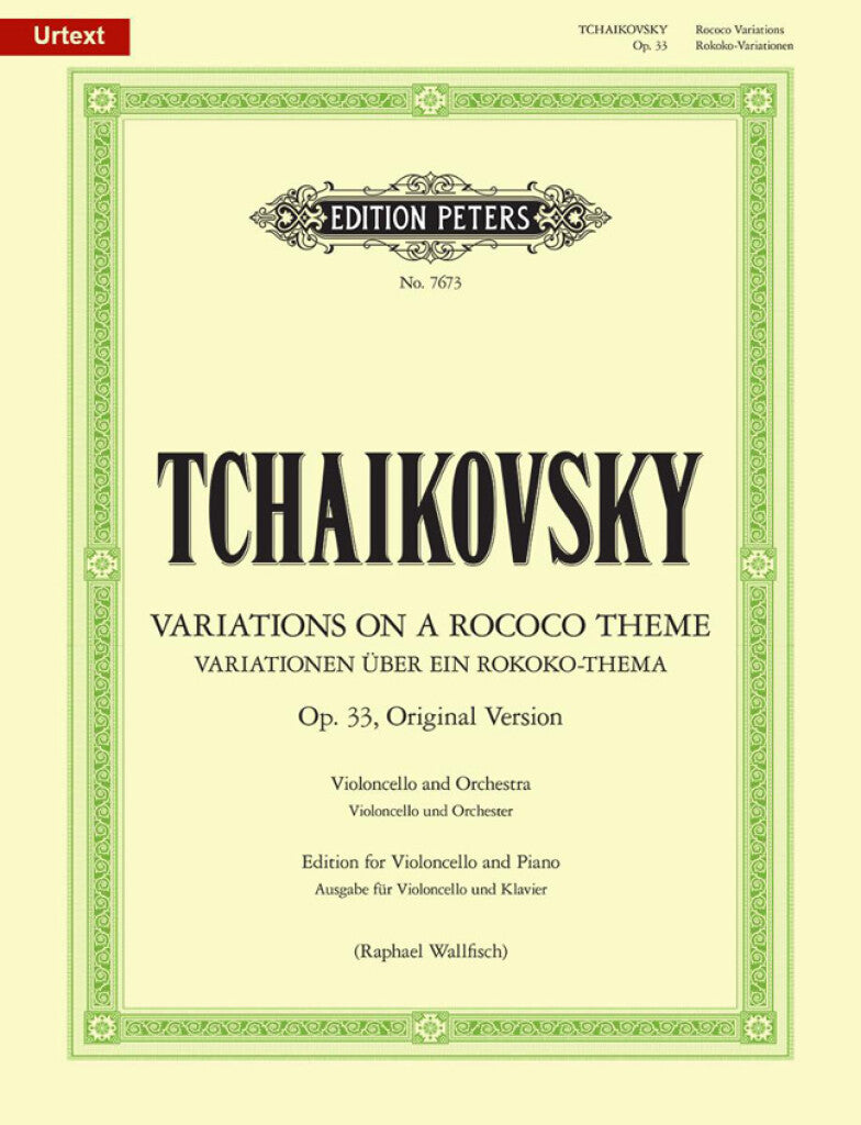 Variations Pm A Rococo Theme Op.33, Original Version - Tchaikovsky