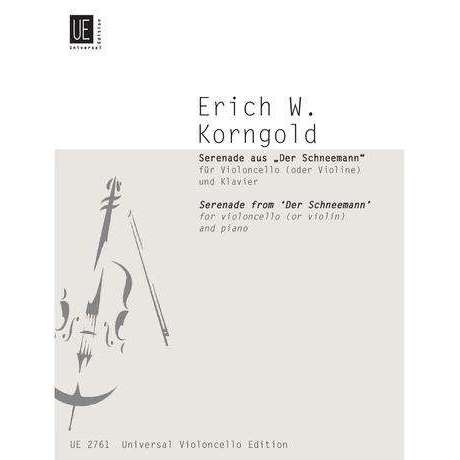 Erich Wolfgang Korngold: Serenade from "Der Schneemann" (for Cello and Piano)