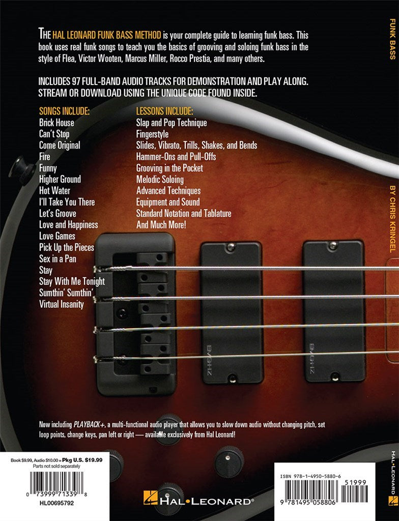 Hal Leonard Funk Bass Method (incl. Online Audio)
