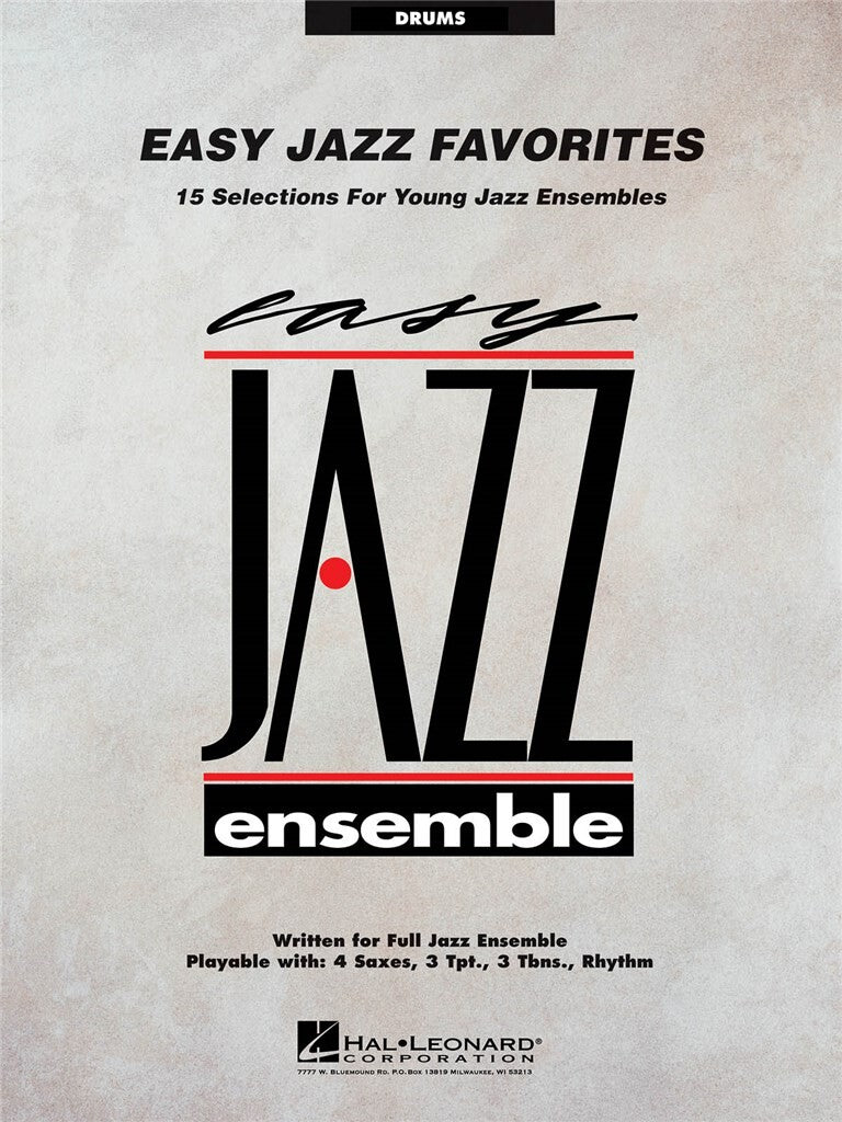 Easy Jazz Favorites - 15 Selections for Young Jazz Ensembles