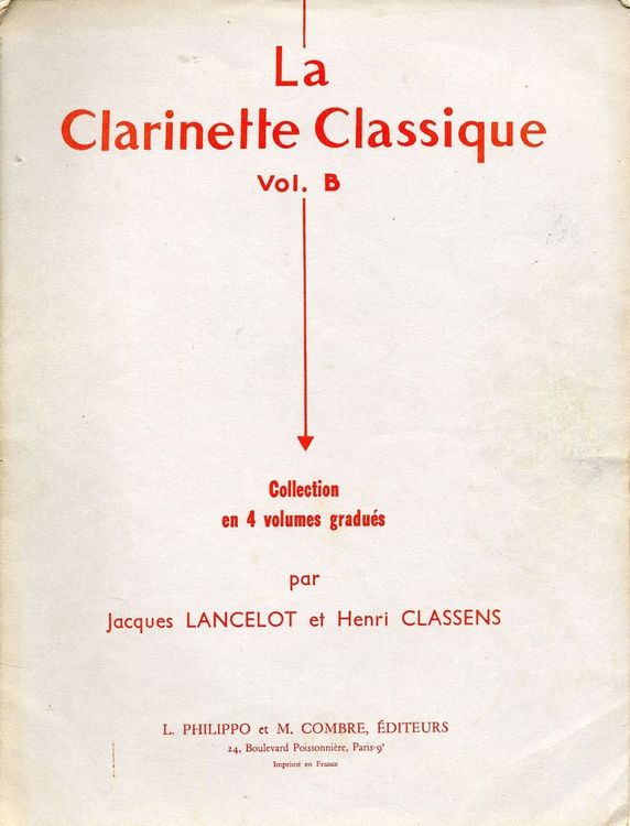 La Clarinette Classique