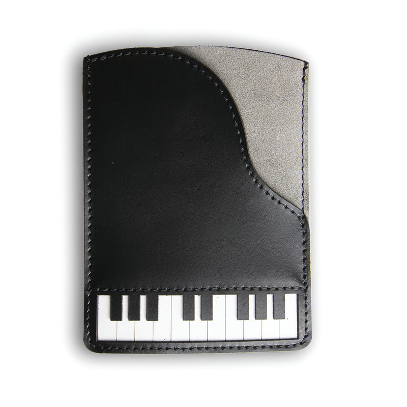Piano Leather Passport Holder - Music Gifts
