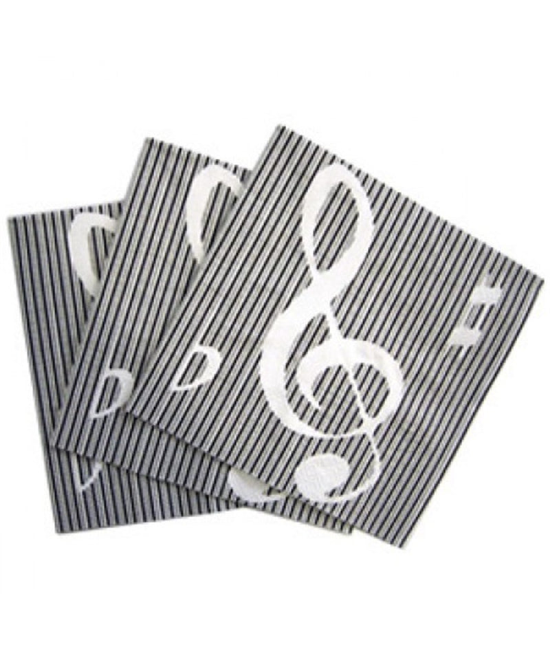 Napkins - Clefs & Stripes