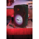 QTX Portable Rechargeable Active PA speaker with Bluetooth and LED FX