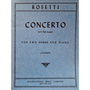 Rosetti: Concerto in Eb Major (for 2 Horns and Piano)