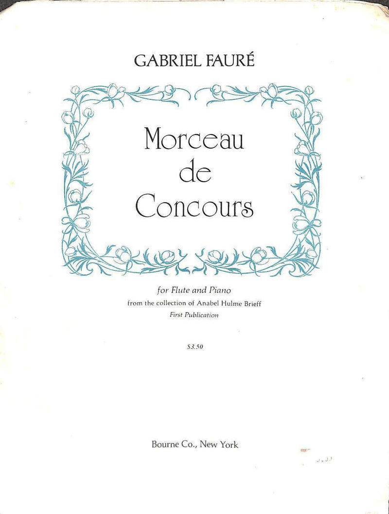 Morceau de Concours (for Flute and Piano)