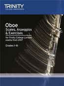 Trinity College London Oboe Scales and Arpeggios (From 2017) Grades 1-8