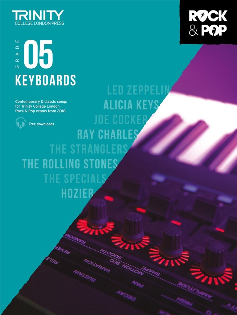 Trinity Rock & Pop 2018 Exam Book (for Keyboard)