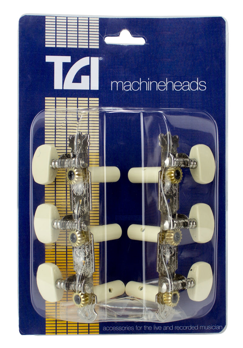 TGI Classical 3 in a Line Machine Heads (Nickel)