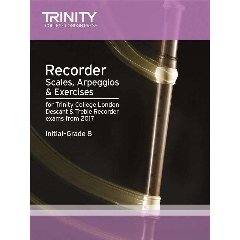 Trinity Recorder Scales, Arpeggios and Exercises: From 2017 Initial - Grade 8