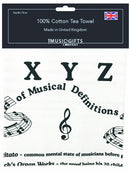 Music Definitions Tea Towel - Music Gifts