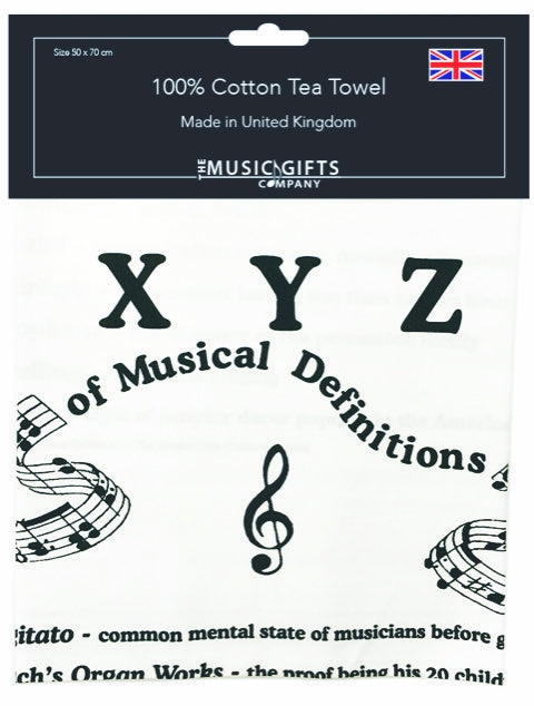 Music Definitions Tea Towel - Music Gifts